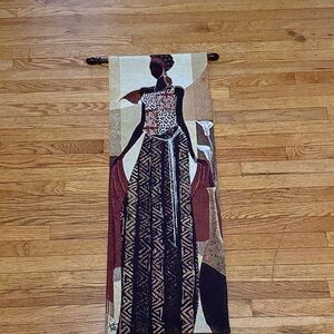 Artistic Brown and Black Wall Tapestry